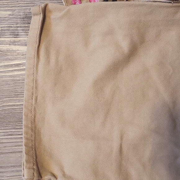 Woman Within 18T Tan denim pants - wide leg - Picture 4 of 5